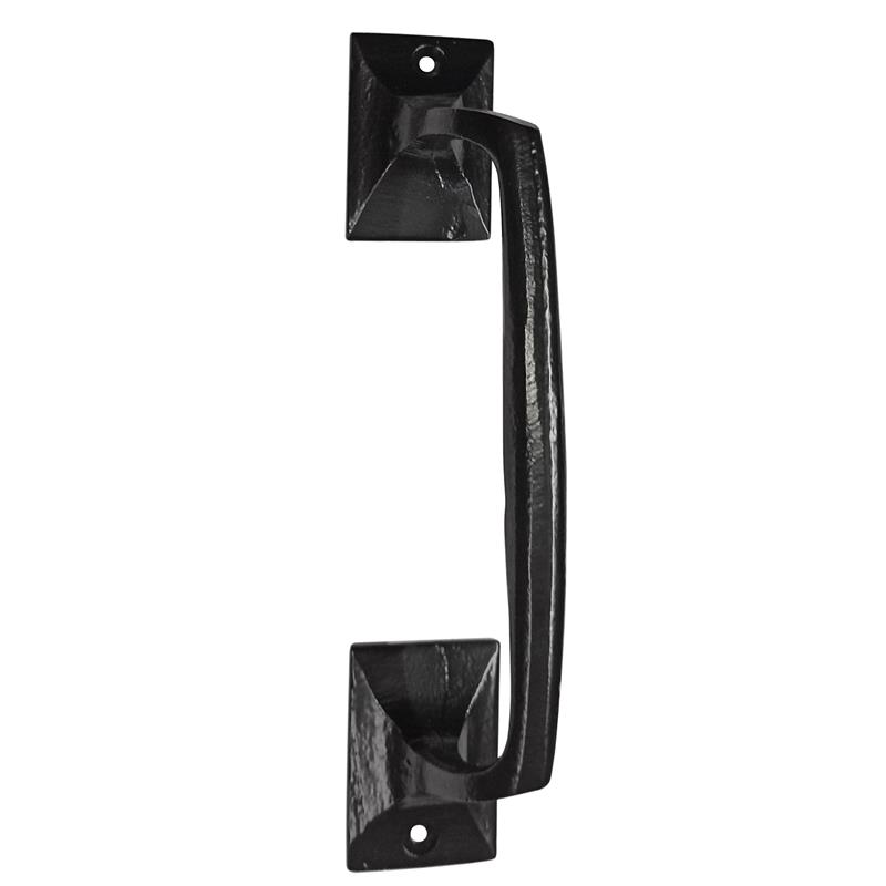 "Isaiah" Black Antique Iron Door And Cabinet Pull