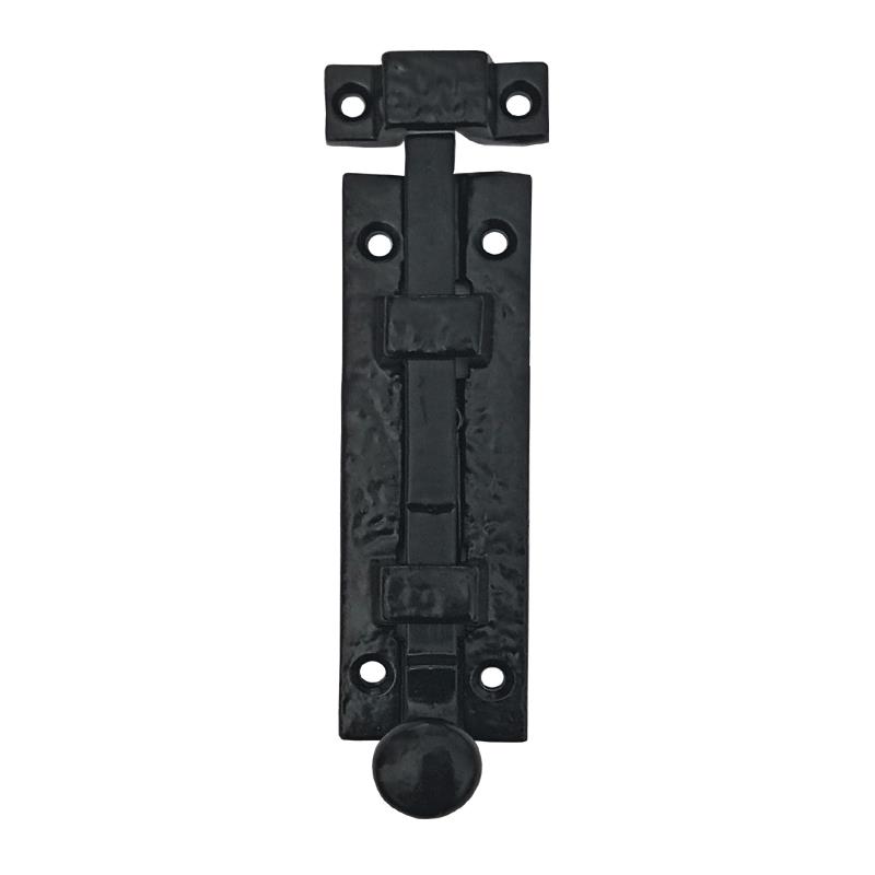 4.5" "Dibzahab" Black Antique Iron Door Bolt