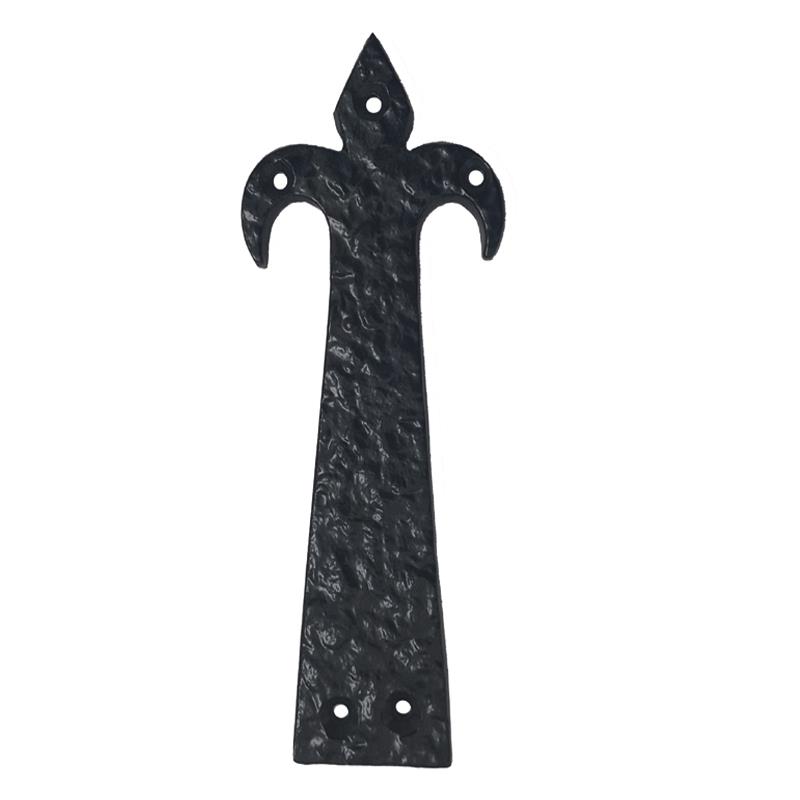 "Jetheth" Black Antique Iron Front False Hinge