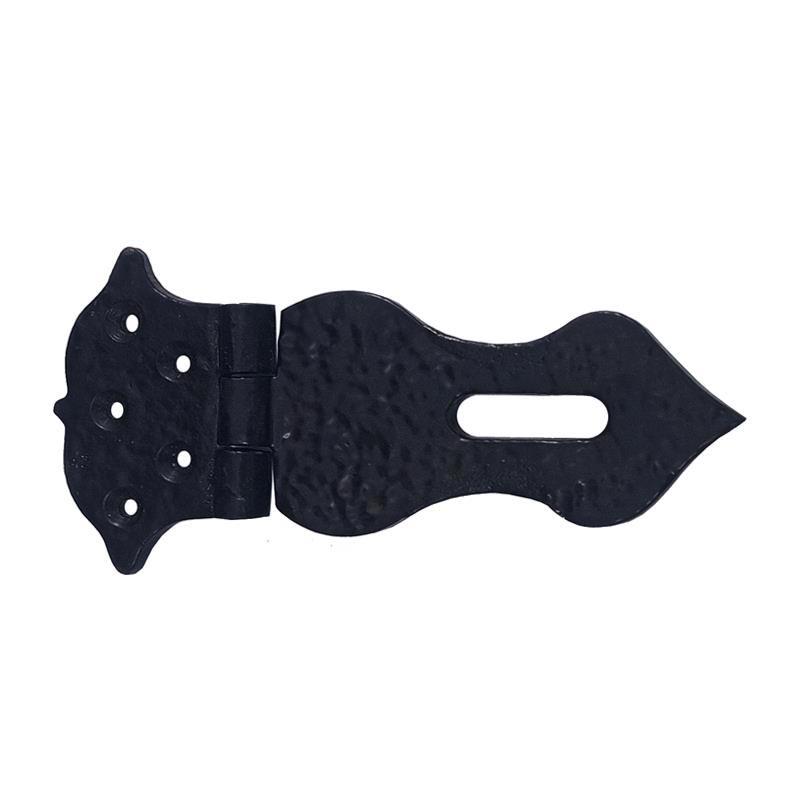 "Kadmonites" Black Antique Cast Iron Hasp & Staple