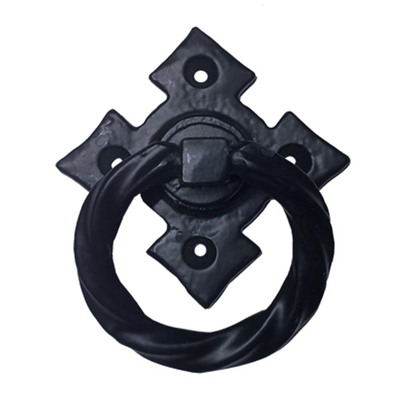 "Gamaliel" Black Antique Iron Drop Pull