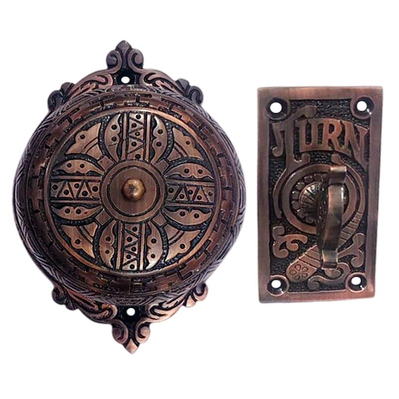 "Bartimeus" Brass Decorative Manual Old Fashioned Door Bell