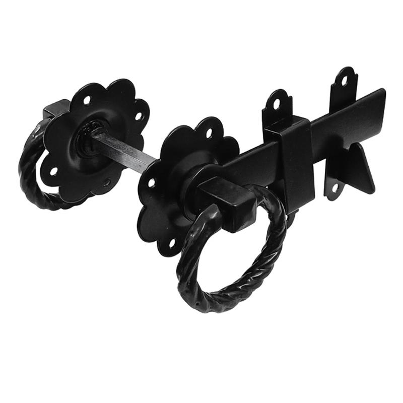 "Karkaa" Oval Ring Iron Gate Latch
