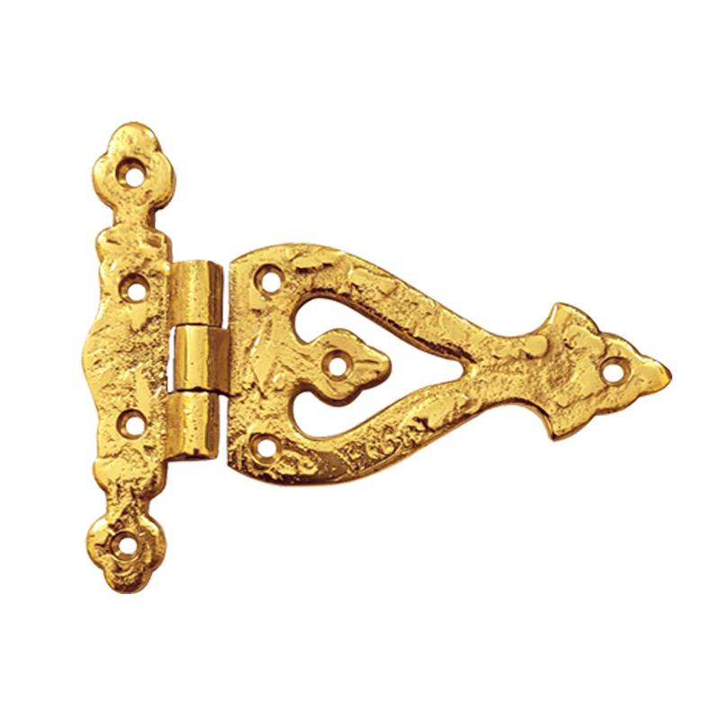 "Beulah" Decorative Brass Tee Hinge