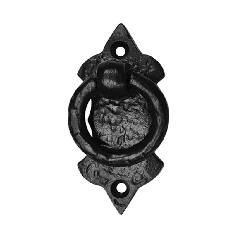"Hadoram" Black Antique Iron Drop Pull