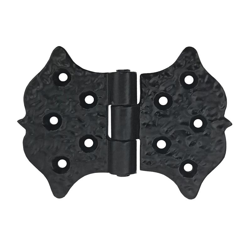 "Mishael" Black Antique Iron Butterfly Cabinet Hinge