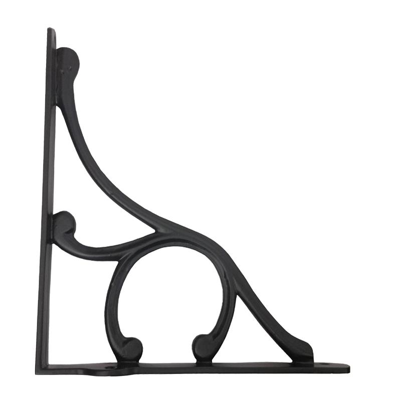 "Geber" Black Antique Iron Shelf Bracket