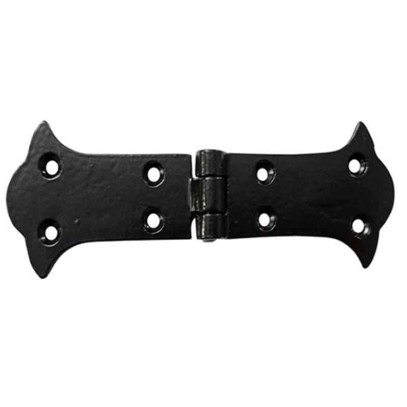 "Genesis" Black Antique Iron Cabinet Hinge