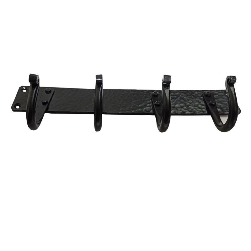 "Athaliah" Black Antique Hand Forged Iron Hook