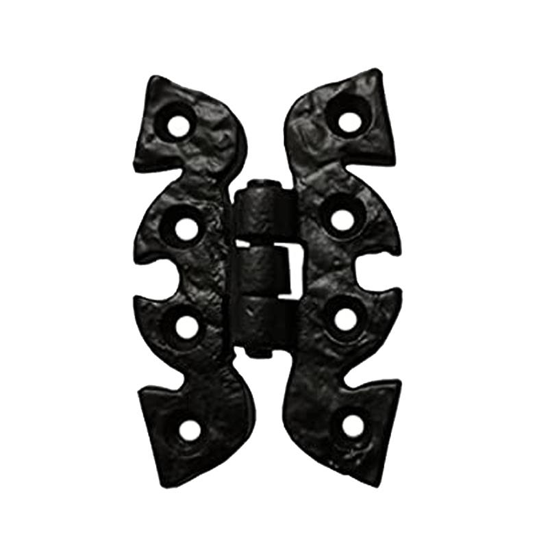 "Lemuel" Black Antique Iron Butterfly Cabinet Hinge