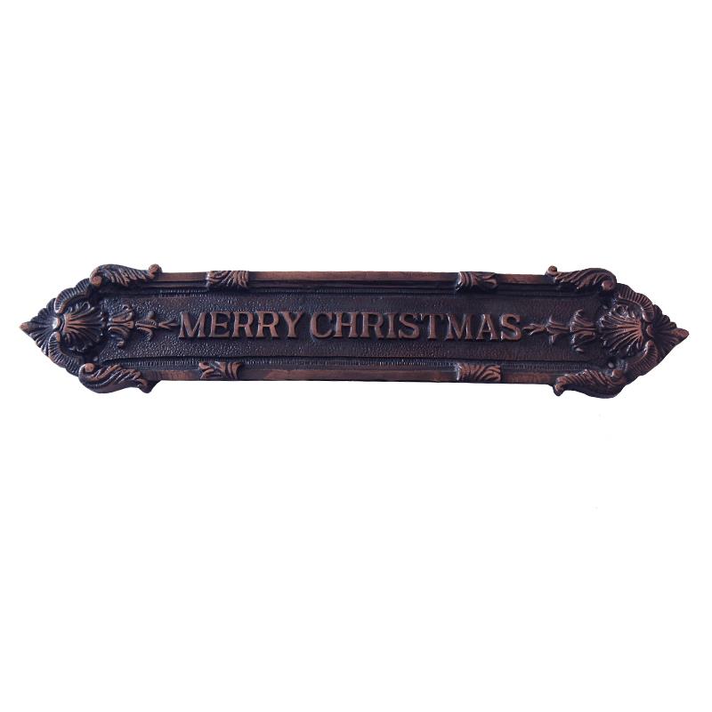 Merry Christmas Decorative Door Sign Plate