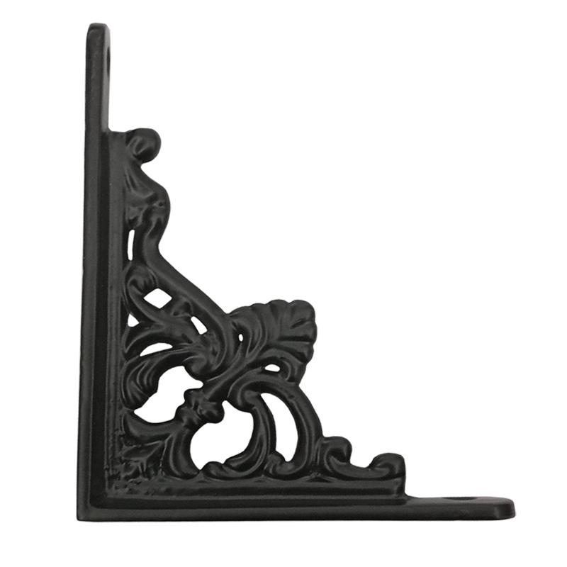 "Ibneiah" Black Antique Iron Shelf Bracket