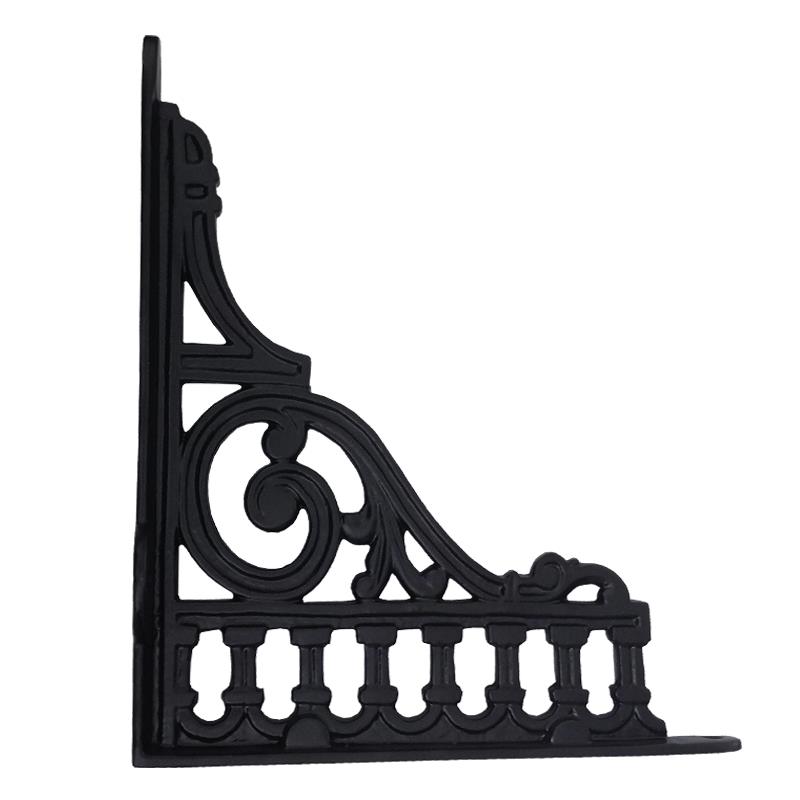 "Hepher" Black Antique Iron Shelf Bracket
