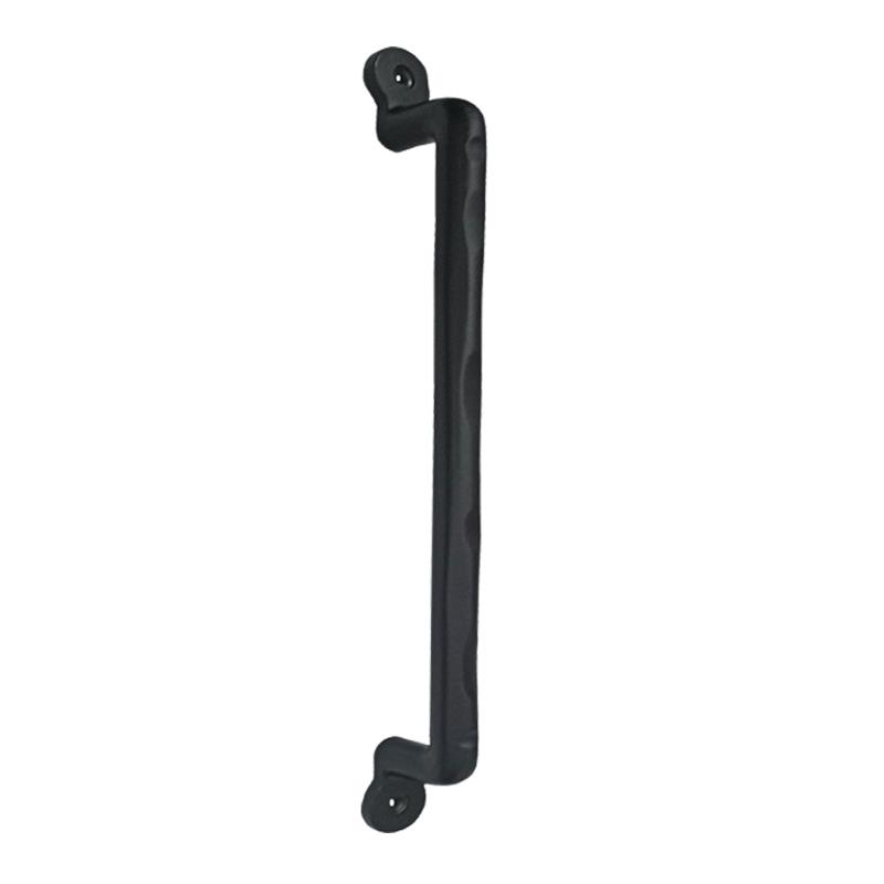 14 inch "Uzai" Black Antique Iron Door Pull