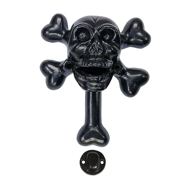 "Danger" Black Antique Iron Door Knocker