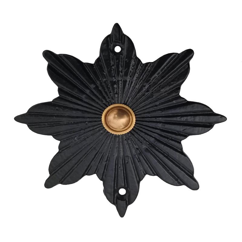 "Floral" Decorative Iron Bell Push