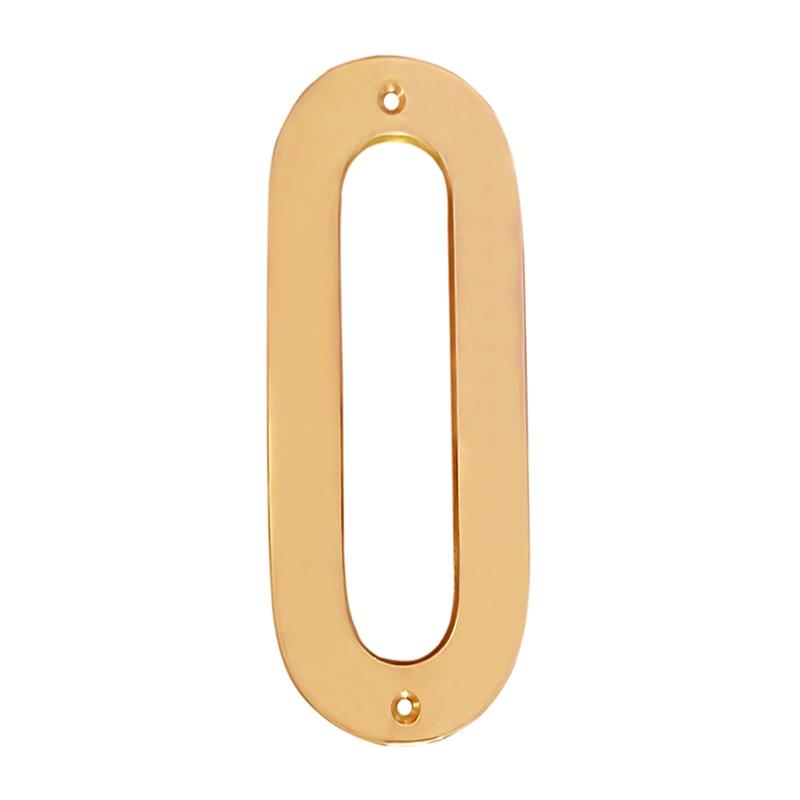 6" Brass Numerals-0