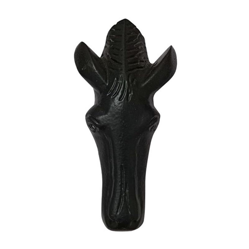 "Horse" Black Antique Iron Door Knocker