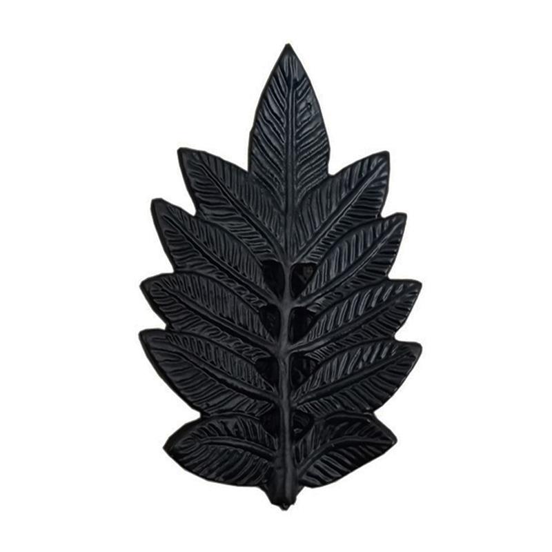 "Leaf" Black Antique Iron Door Knocker