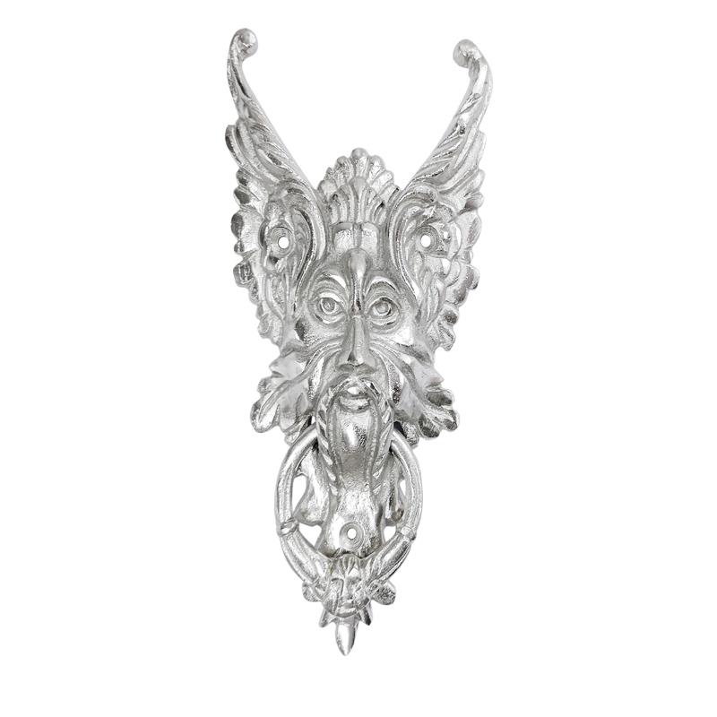 "Gothic Face" Decorative Iron Door Knocker