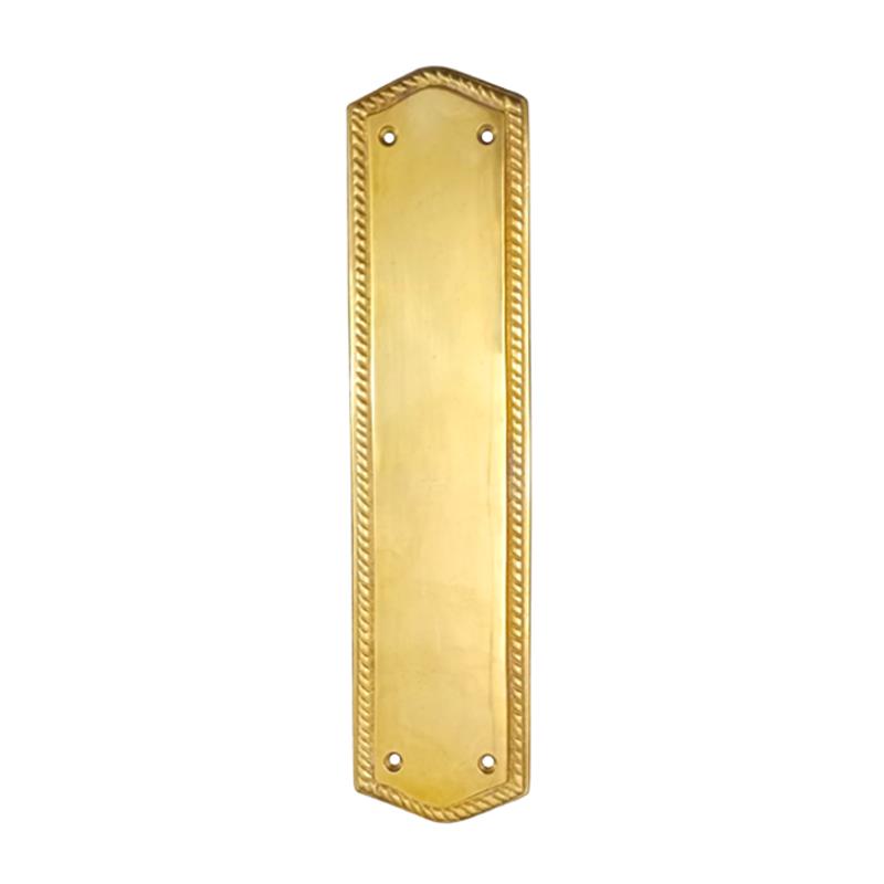 "Nathanael" Georgian Brass Push Plate