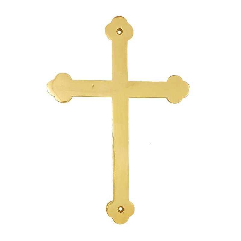 "Jesus Cross" Brass Door Sign