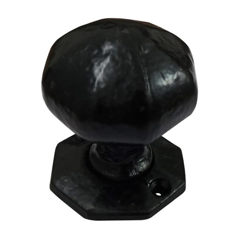 "Bealoth" Iron Door Knob With Rose