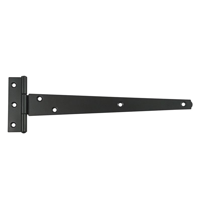 172mm x 80mm "Hara" Black Iron T-Hinge
