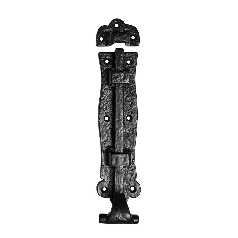 8" Bedan Black Antique Iron Door Bolt