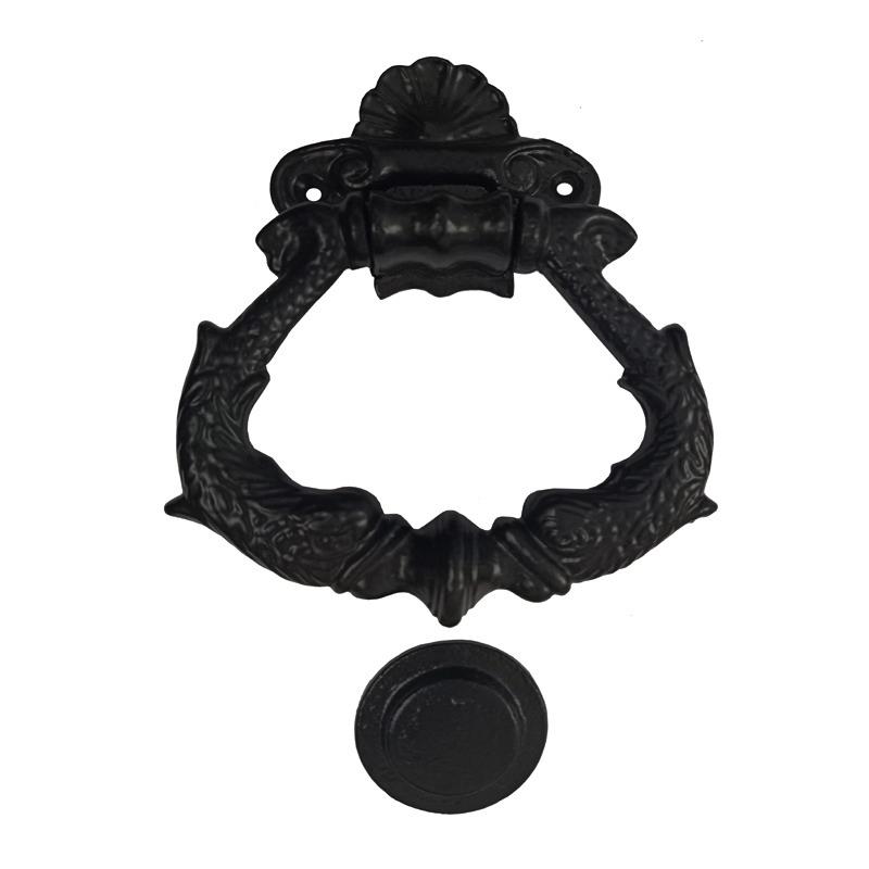 "Semachiah" Black Antique Iron Door Knocker
