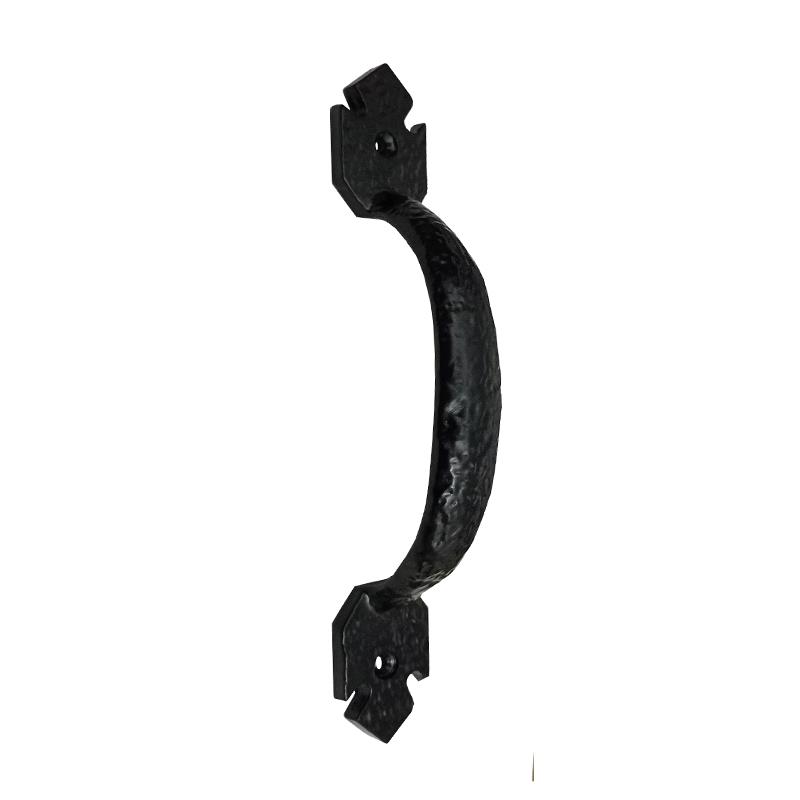 9 inch "Pontius" Black Antique Iron Door Pull