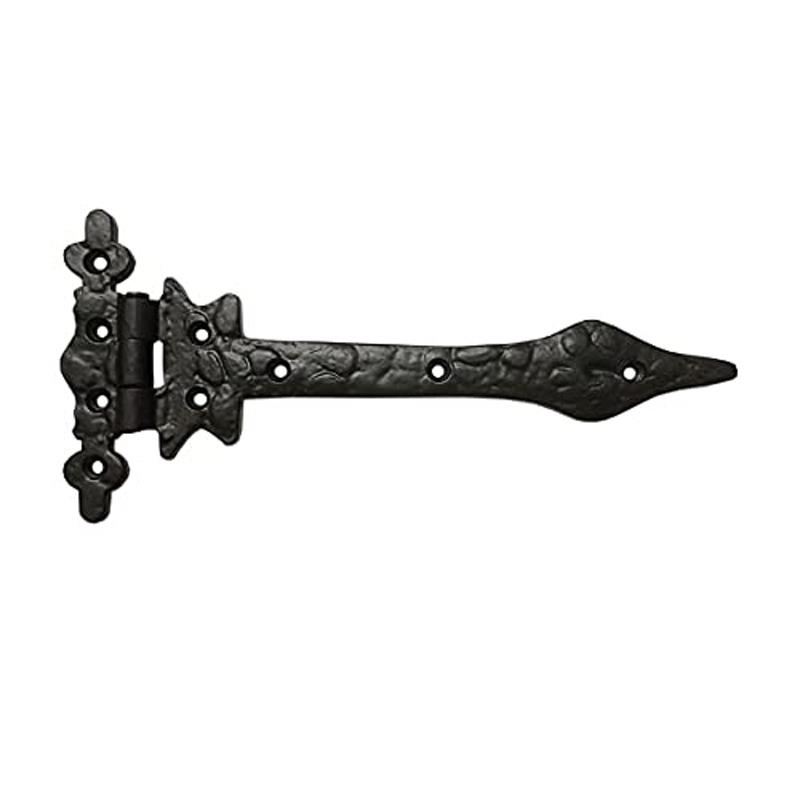 "Eliah" Black Antique Iron Tee Hinge
