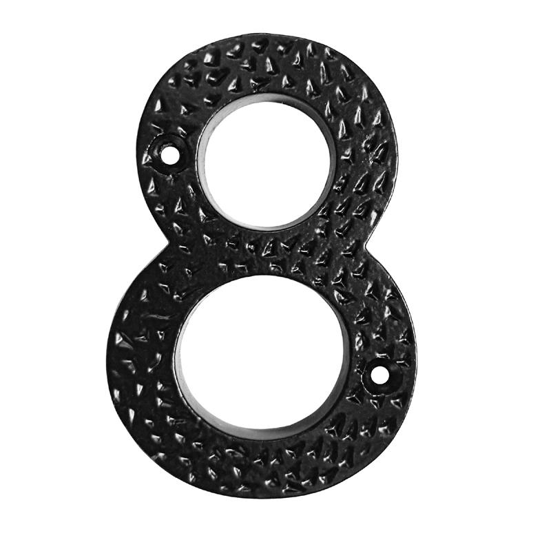4" Iron Numerals (8) Heavy Duty