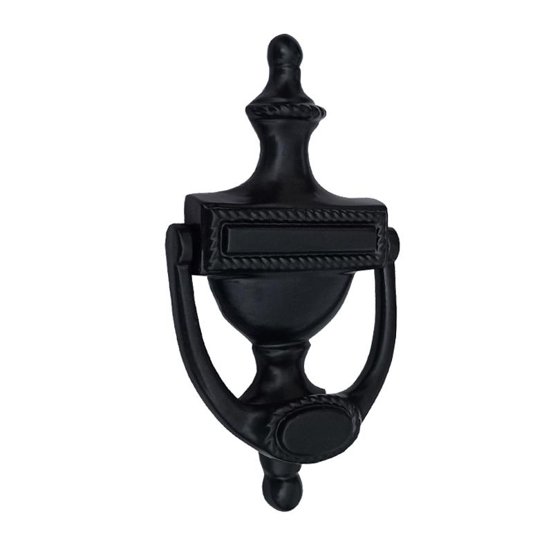 "Jarvis" Black Antique Iron Door Knocker