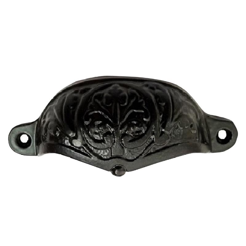 "Sarah" Black Antique Iron Drawer Pull