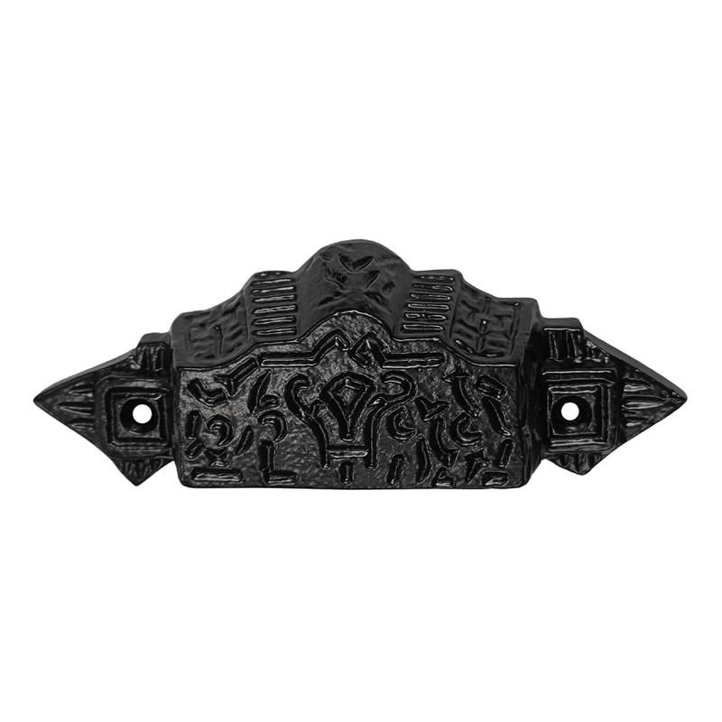 "Festus" Black Antique Iron Drawer Pull