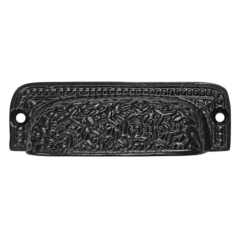 "Iconium" Black Antique Iron Drawer Pull