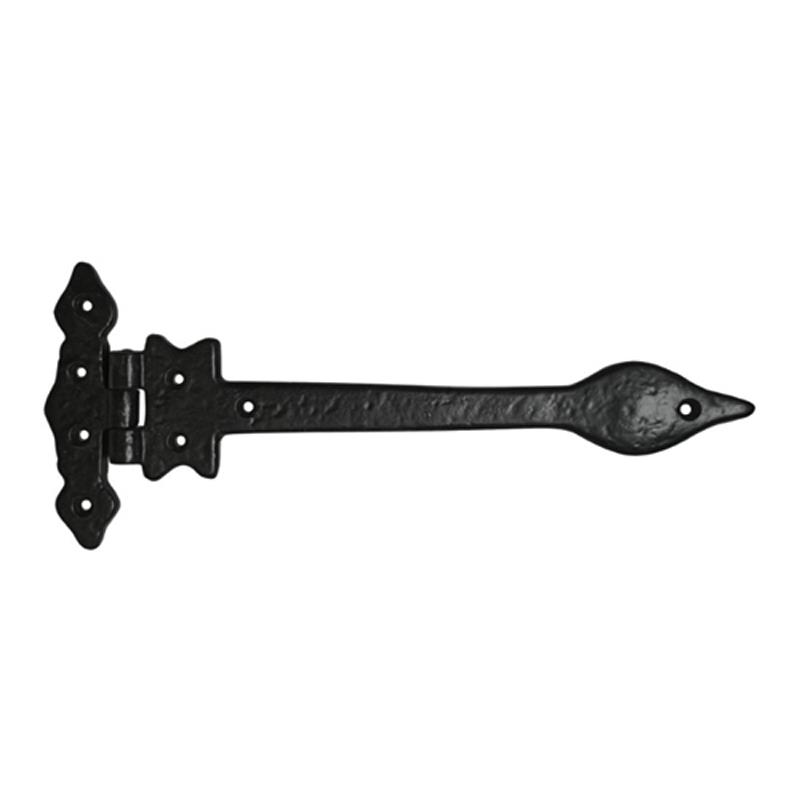 "Eliahba" Black Antique Iron Tee Hinge