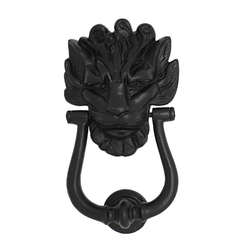 "Geshur" Black Antique Iron Door Knocker