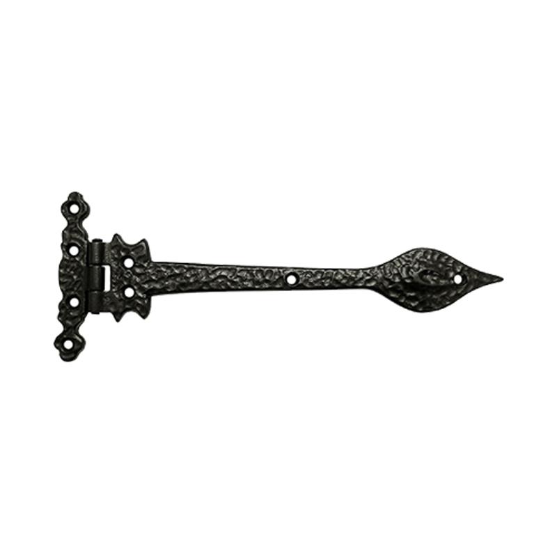 "Joanna" Black Antique Iron Tee Hinge