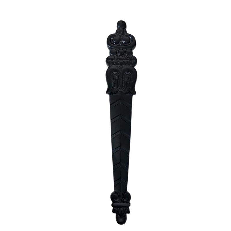"Bozrah" Black Antique Iron Door Pull