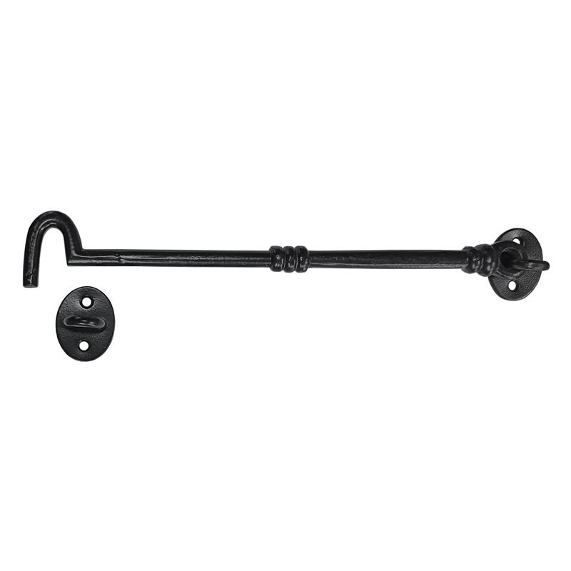 12.9 Inch "Jonah" Black Antique Iron Cabin Hook