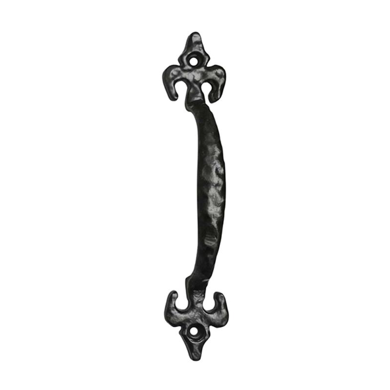 "Sadoc" Black Antique Iron Door And Cabinet Pull