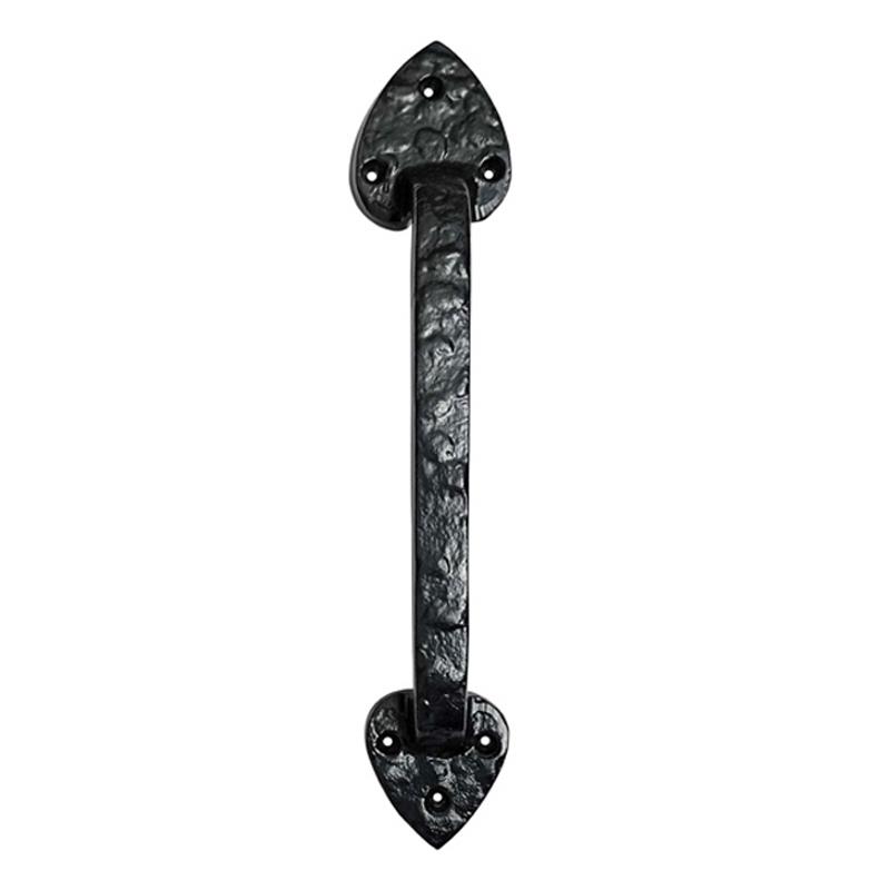 12inch "Amoke" Black Antique Iron Door Pull
