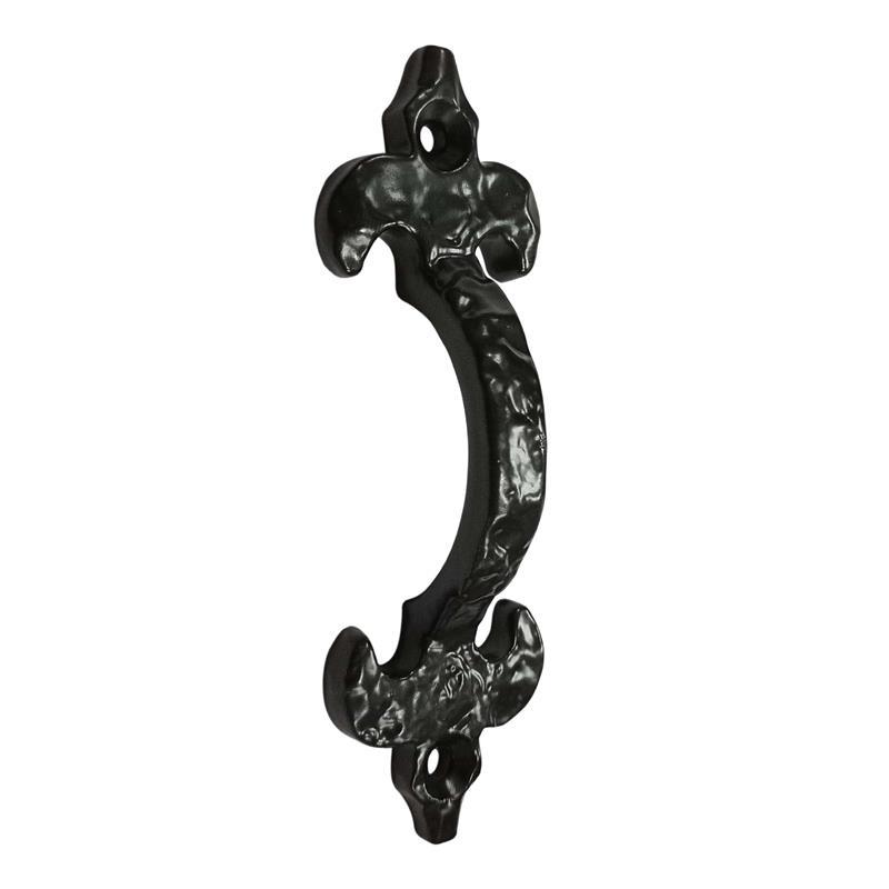 4" "Abinoam" Black Antique Iron Cabinet Pull