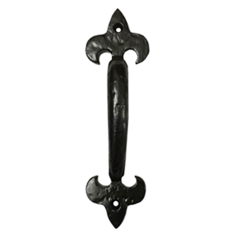 "Bethany" Black Antique Iron Door And Cabinet Pull