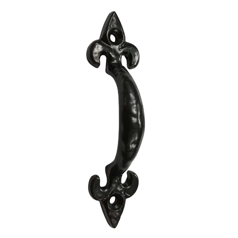 4" "Bethany" Black Antique Iron Cabinet Pull
