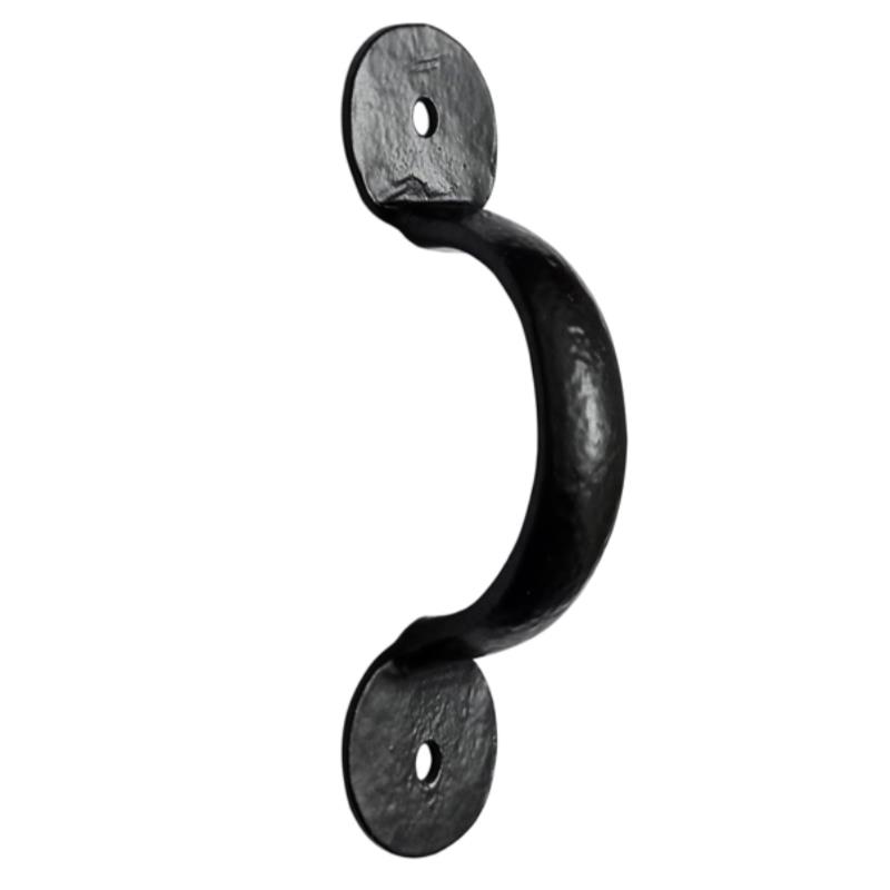 4" Talmai Black Antique Iron Hand Forged Cabinet Pull
