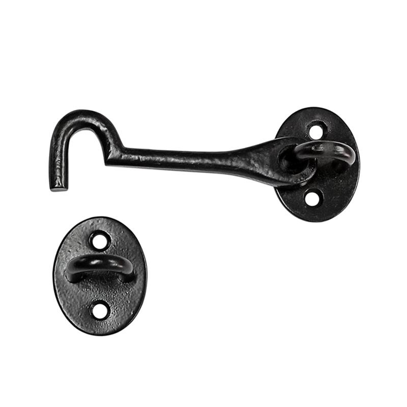 5.4 Inch "Nekoda" Black Antique Iron Cabin Hook