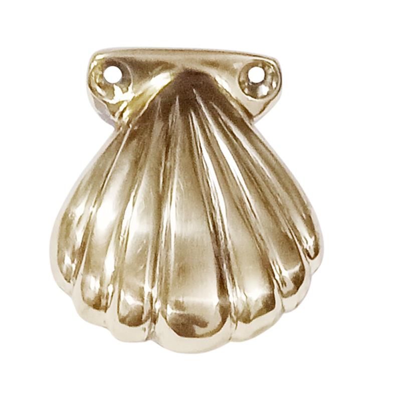 "Shell" Decorative Brass Drawer Pull